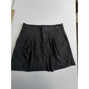 Gap Womens Charcoal Gray Pleated Stretch Mini Skirt Size 6 Career Casual 6383